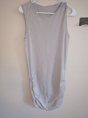 lululemon athletica Sleeveless Midi Dress in Silver